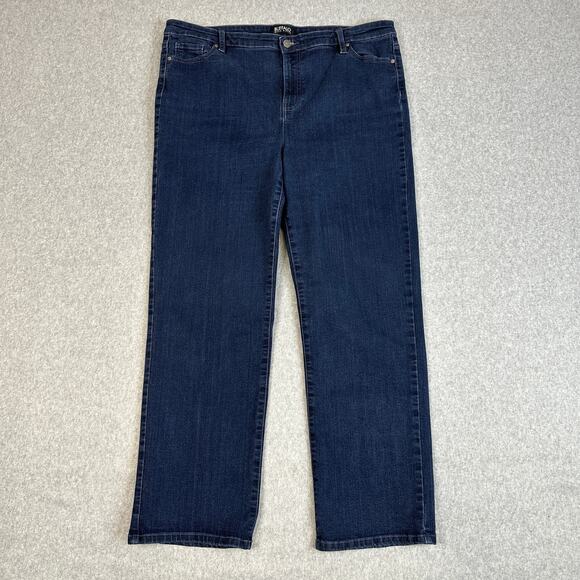 Buffalo David Bitton Jeans Womens Size 16/36 Blue Alyssa High Rise Straight Leg - Picture 1 of 12